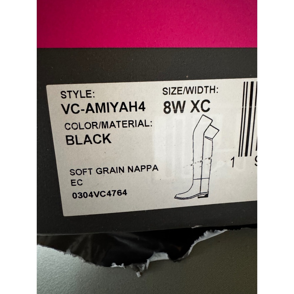 New In Box Vince Camuto Amiyah Over the Knee Riding Boots in Black / $159 MSRP - Picture 8 of 9